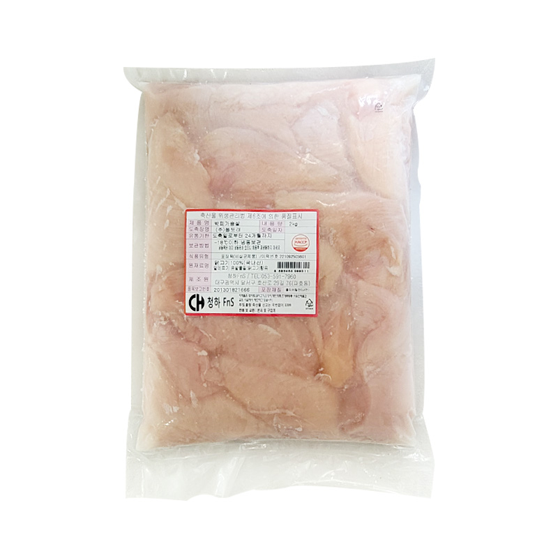 청하유통 국내산 박피가슴살 (1kg/2kg) 다이어트에 효과적인 닭가슴살 : 청하유통FnS