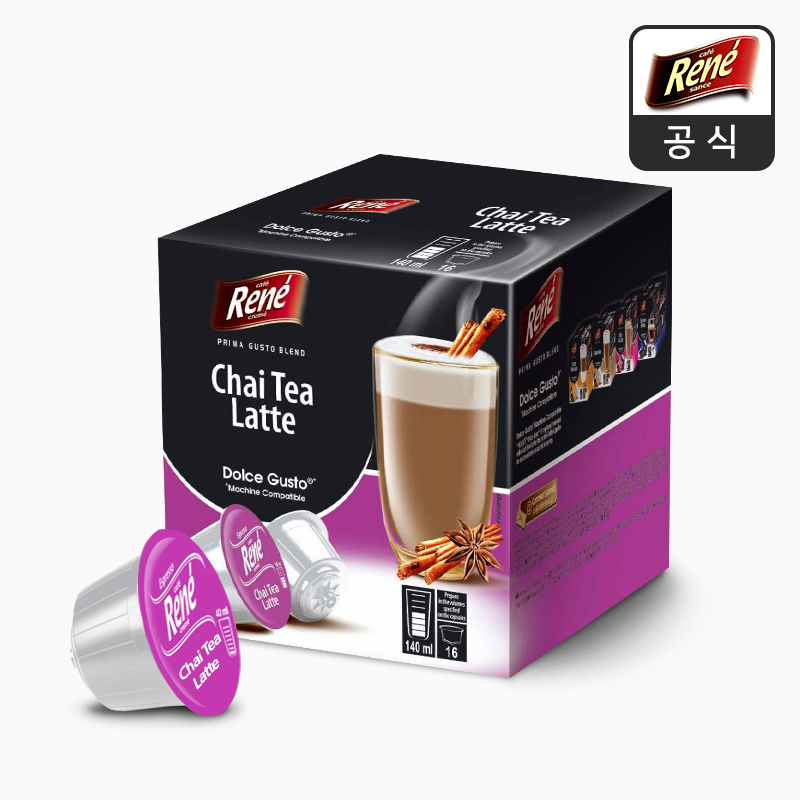 카페르네 차이티라떼 네스카페 돌체구스토 호환 캡슐커피 16개입 : 카페르네