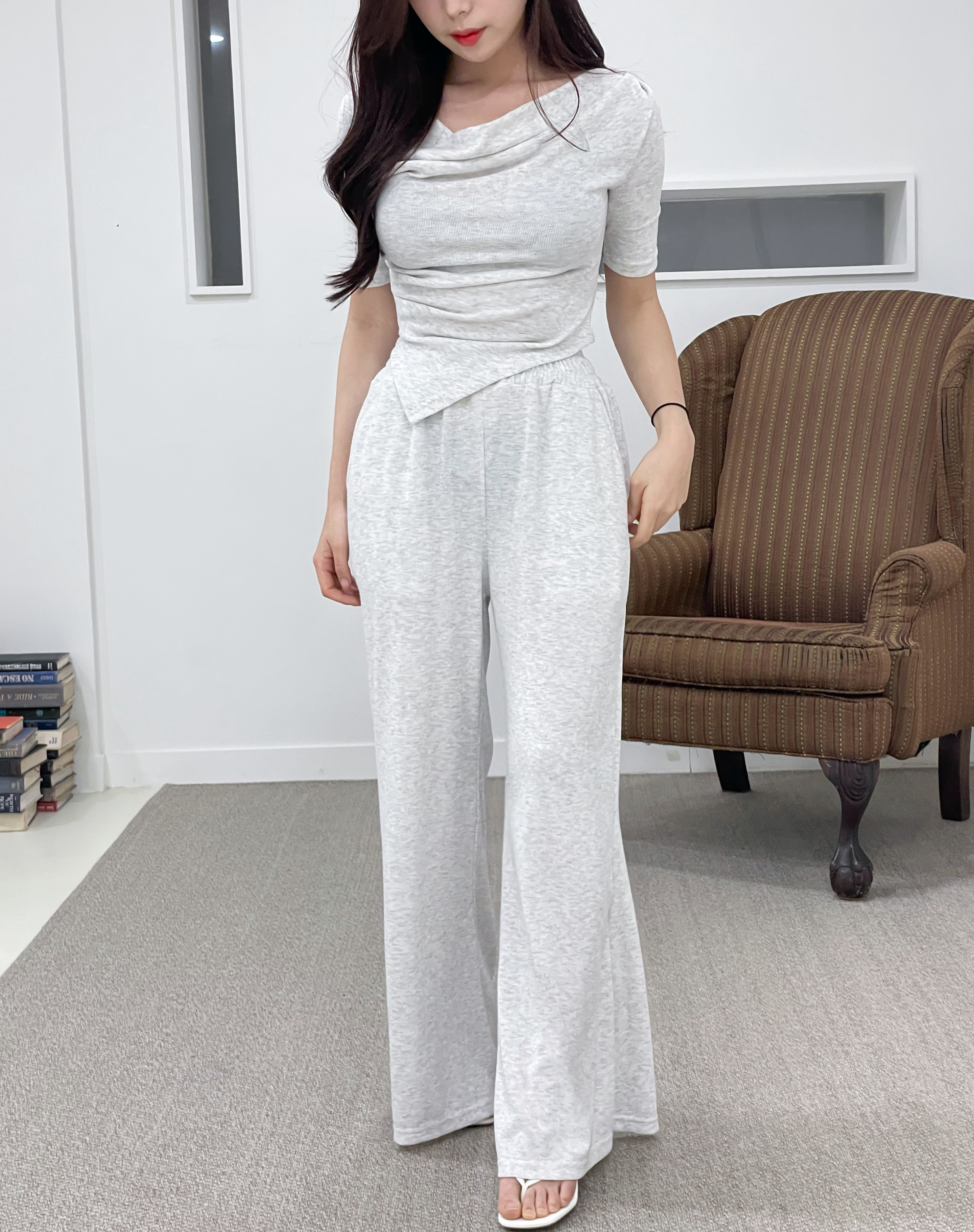 글램핏 골지투피스 상하세트 봄 트레이닝복세트 : 라르멜