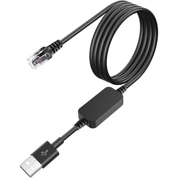 USB 2.0 ~ RJ11 플러그가 장착된 레이더 검출기 케이블 교체 전원 에스코트 MAX 360 유니덴 R1 R3 DFR8 DFR9 여권 9500i Rade RJ11... 