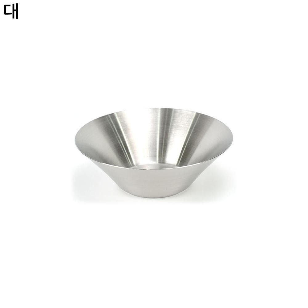 스테인레스볼 샐러드 무광 대형 24cm 예쁜 그릇 : 큰바위상사
