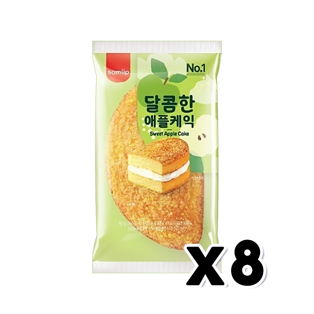 삼립 달콤한 애플케익 베이커리빵 90g x 8개 : 블리스원샵