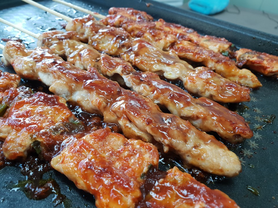 청하유통 국내산 순살닭꼬치(1kg / 10개꼬치) : 청하유통FnS