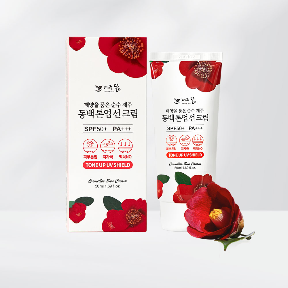 제주닮 동백 톤업 선크림 50ml 톤업크림 선크림추천 제주화장품 : 제주닮 JeJudarm