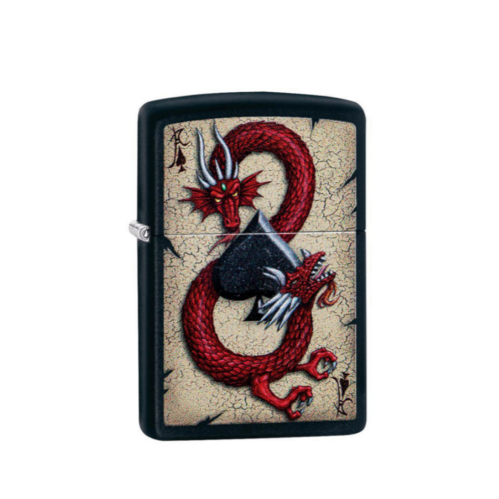 ZIPPO 라이터 29840 드래곤 에이스 디자인 지포라이타 : 퓨어09