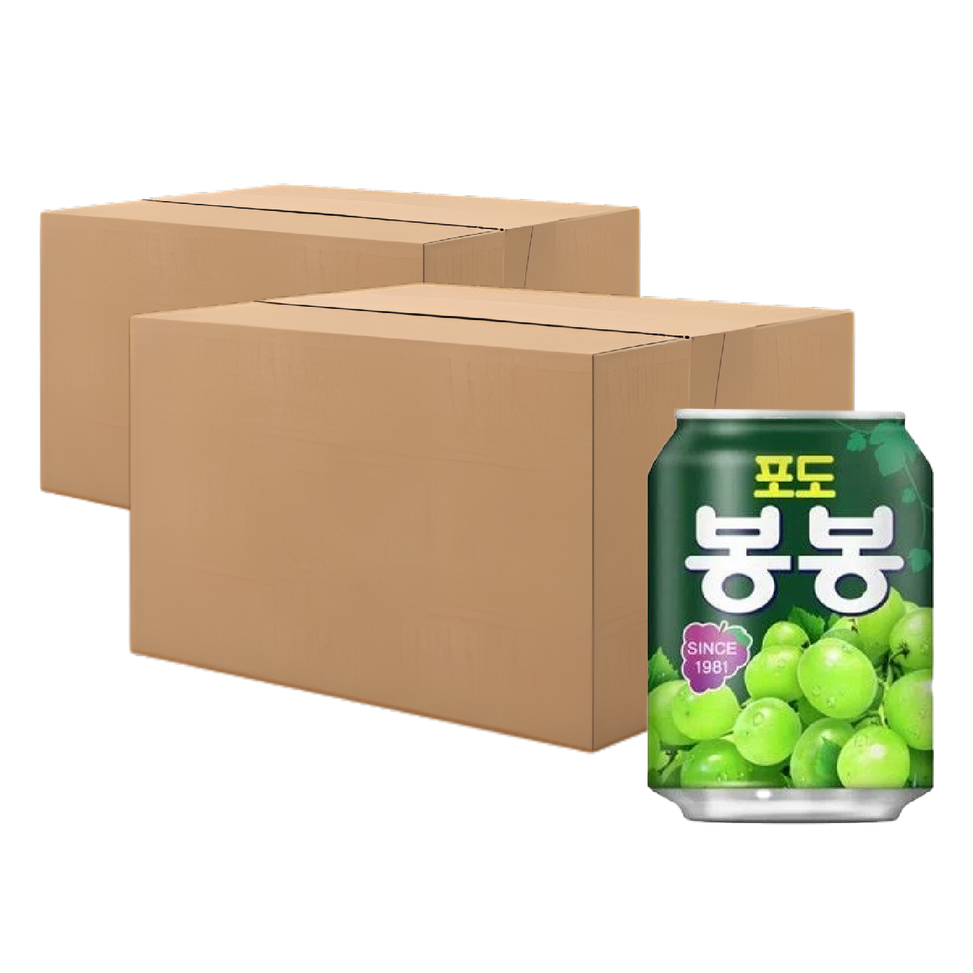 봉봉 포도 340ml 48캔 포도알갱이 과즙 음료 주스 : e다올샵
