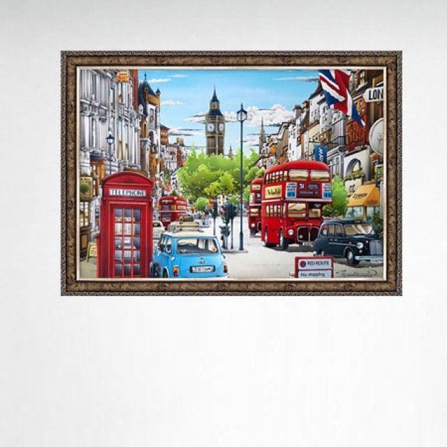 500피스 런던 II 직소퍼즐 액자세트 풍경화 취미 교육 조각 puzzle 그림 : 예평상회