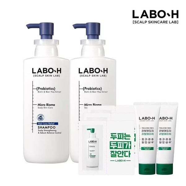 라보에이치 샴푸 두피강화 노세범 400ml 2개 : 팔레스티몰