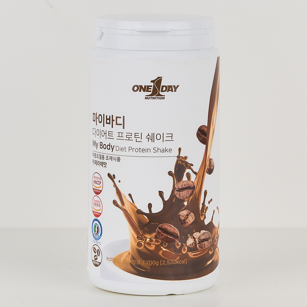 마이바디 식사대용 맛있는 단백질 다이어트 쉐이크 카페라떼맛700g : 원데이뉴트리션
