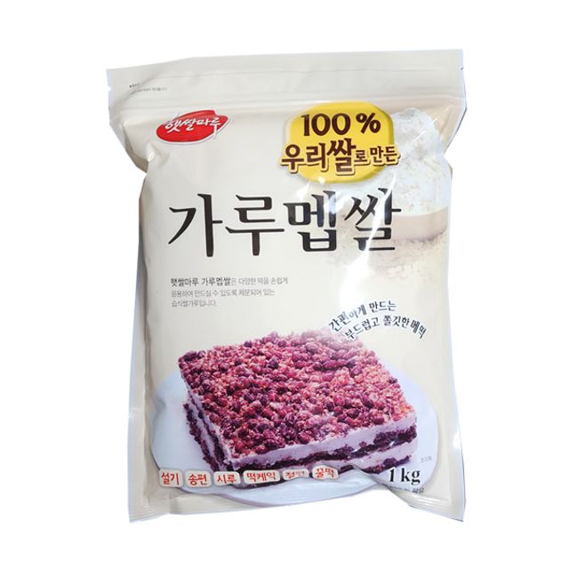 국내산 습식 멥쌀가루 1kg 쌀 분말 대용량 떡케익 설기 송편 시루떡 절편 만들기 : 공간의감각