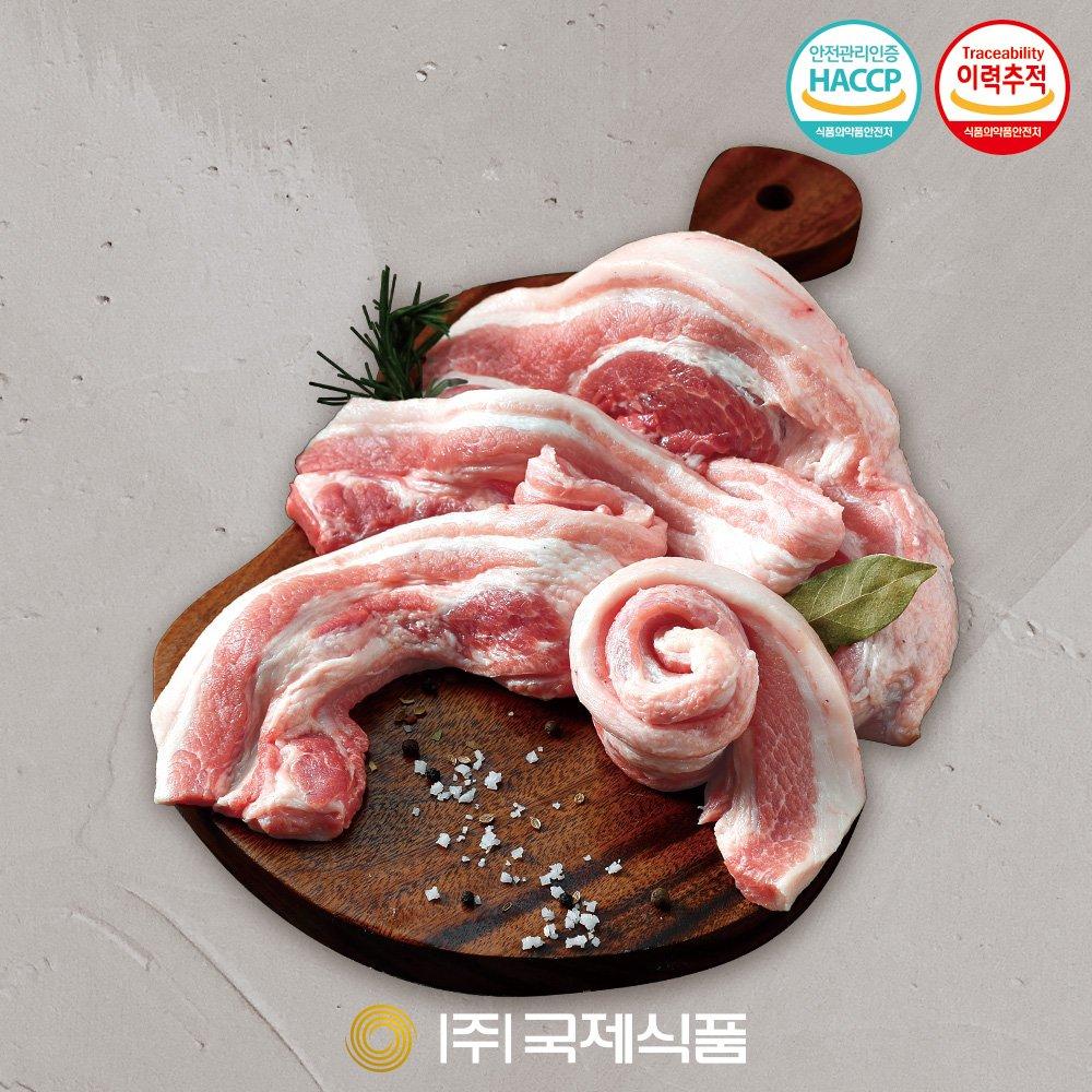 [갤러리아] [국제식품] 우리돼지 한돈 냉장 삼겹살 600g(구이용,바베큐용) : 갤러리아백화점