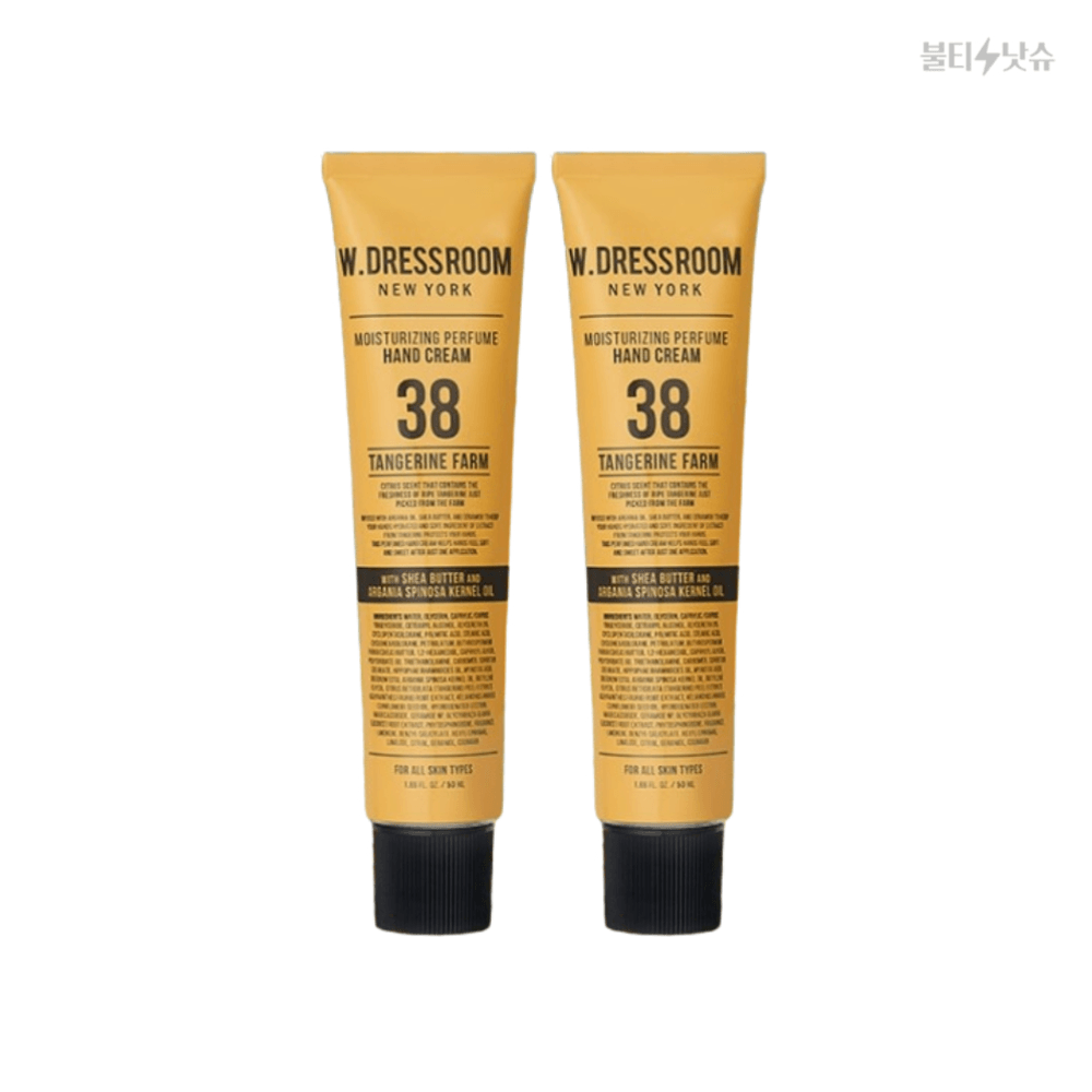 더블유드레스룸 핸드크림 38 텐저린팜 퍼퓸 보습 핸드크림 50ml 2개 : 불티낫슈