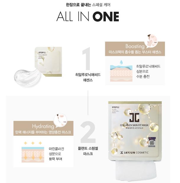 JAYJUN 제이준 1박스 10매 안티더스트 테라피 화이트닝 콜라겐 톤업 블랙물광 로즈블로썸 인텐시브샤이닝 골드스노우블랙 마스크팩 : S beauty