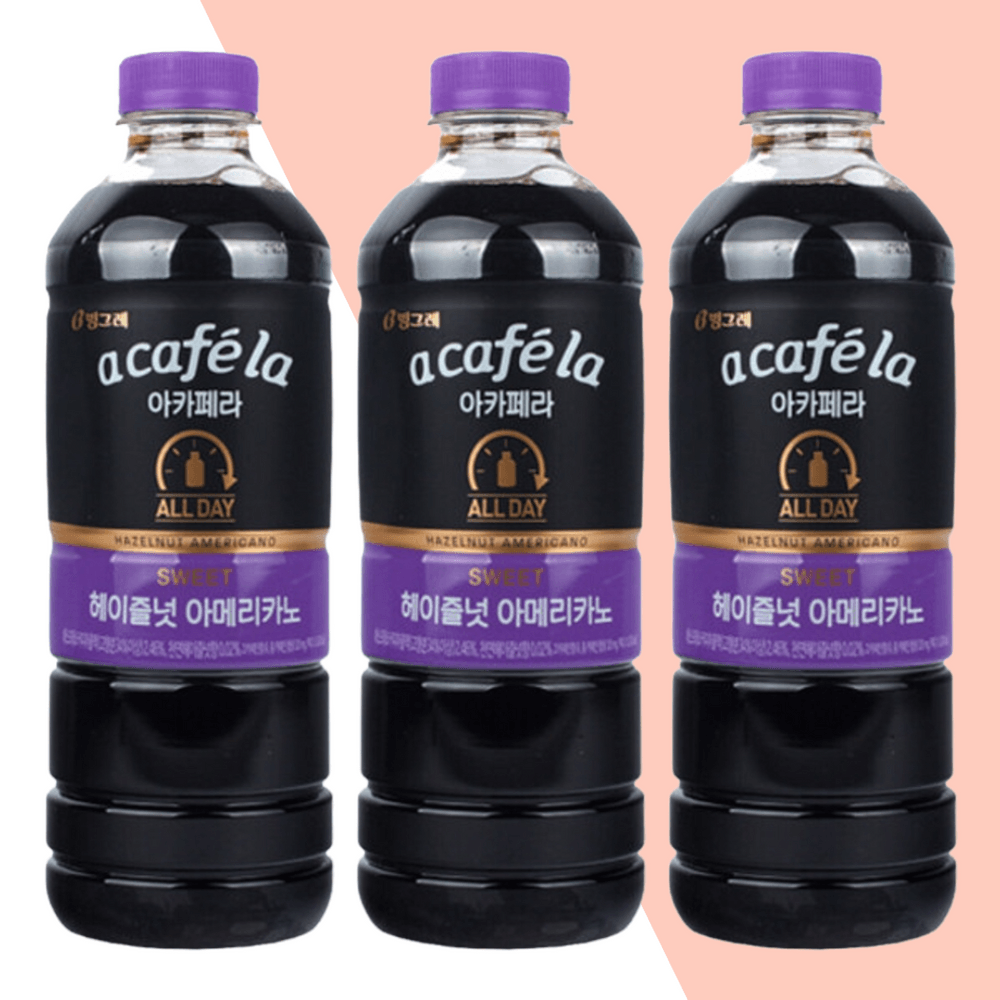 빙그레 아카페라 커피 아메리카노 올데이 1L X12개 헤이즐넛 : 니아 마켓