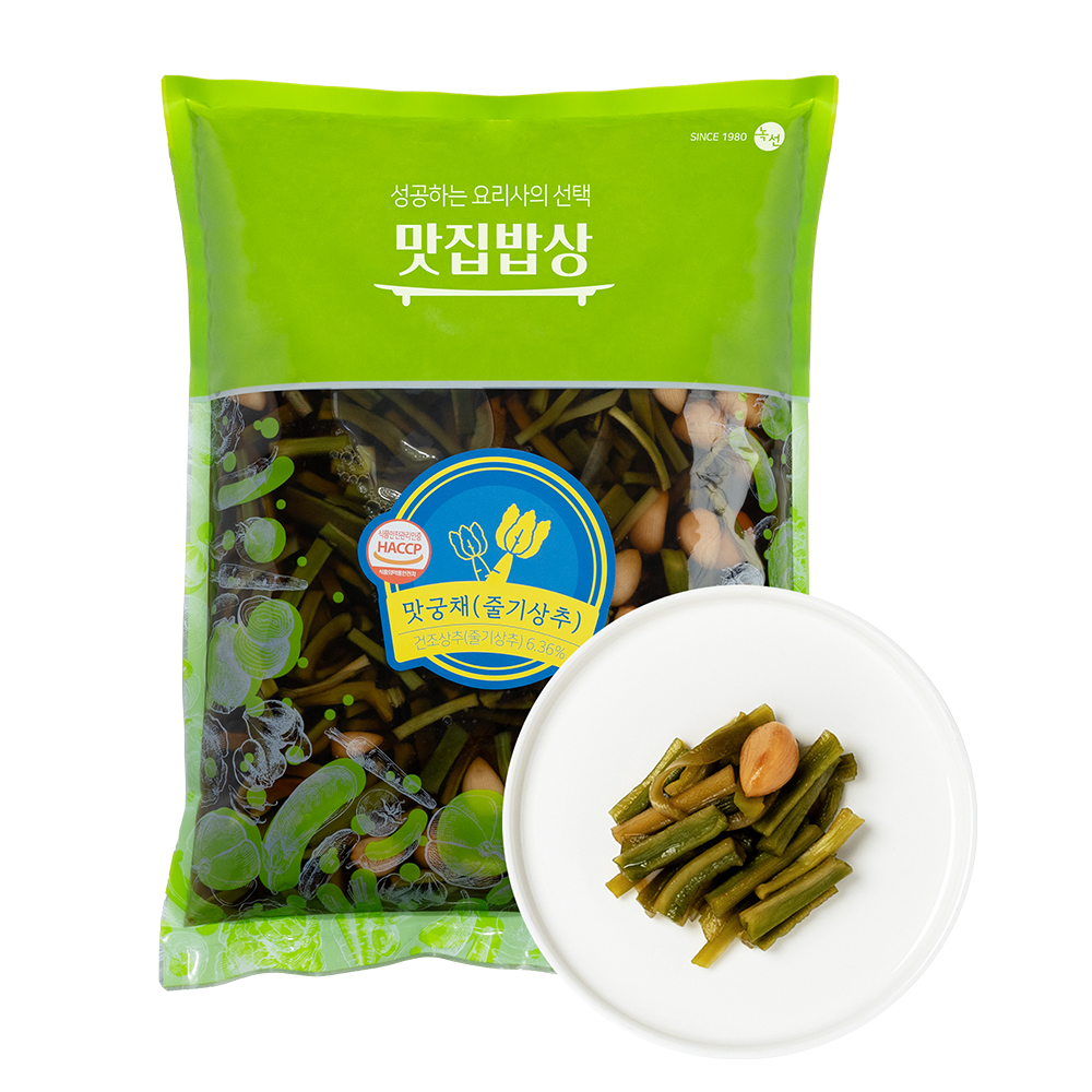 곰테이블 맛집밥상 자연그대로 아삭 마늘궁채 1kg : 곰테이블