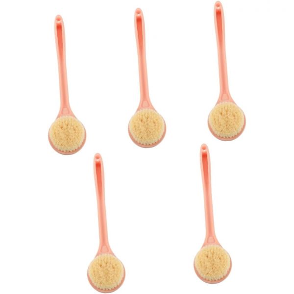 5pcs 목욕 브러쉬 백로션 어플리케이터 롱핸들 백스크러버 바디 목욕도구 스크러버 샤워용 백워셔 공급 백클리닝 브러쉬맨 : 시크픽23