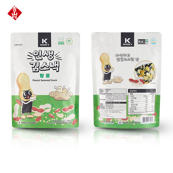 인생김스낵 80g 택1 (땅콩,현미,불닭) : 청산에식품