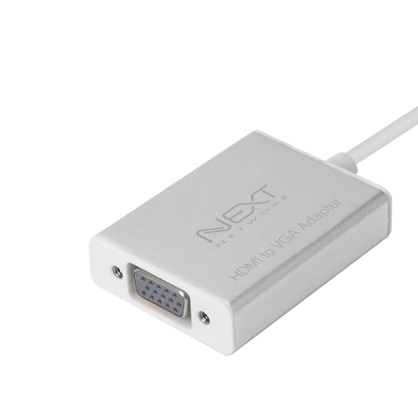 NEXT-2415HVC HDMI To VGA  영상 변환 컨버터 / 노트북 단자 RGB PC TV 모니터 프로젝터 케이블 젠더 : 호텍 HOTEC