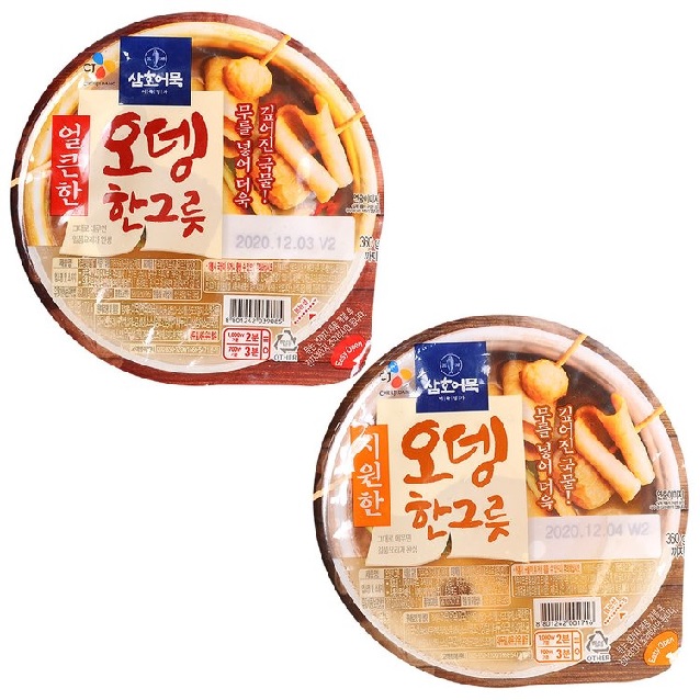 CJ 삼호어묵 오뎅한그릇 360g 얼큰한맛 시원한맛 : 그린푸드마켓