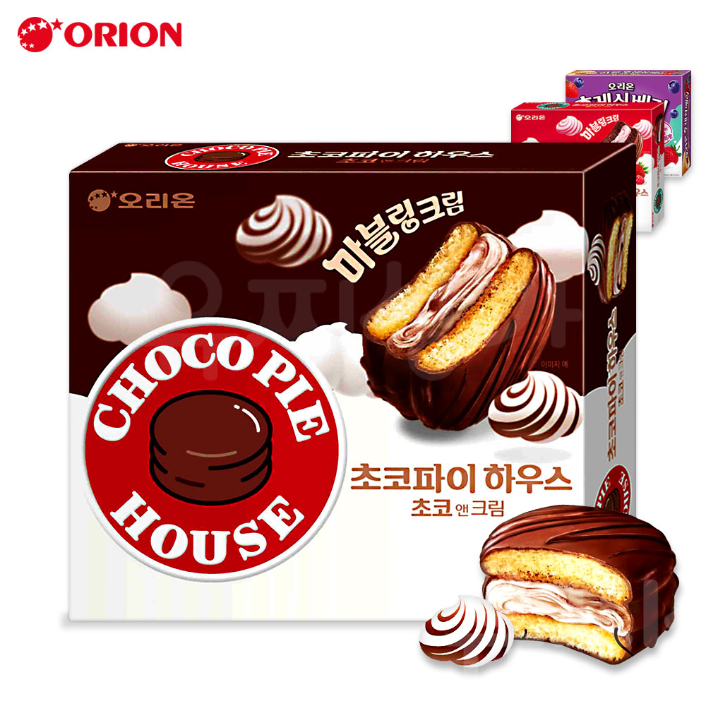 오리온 초코파이하우스 초코앤크림 12P(408g) 외 5종 초코파이 마블링크림 신제품 : 유찌상가