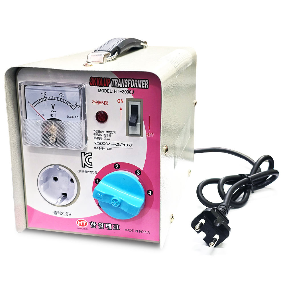 한일테크 3KVA 오토 트랜스 국산 변압기 도란스 오도용 : 한일마트