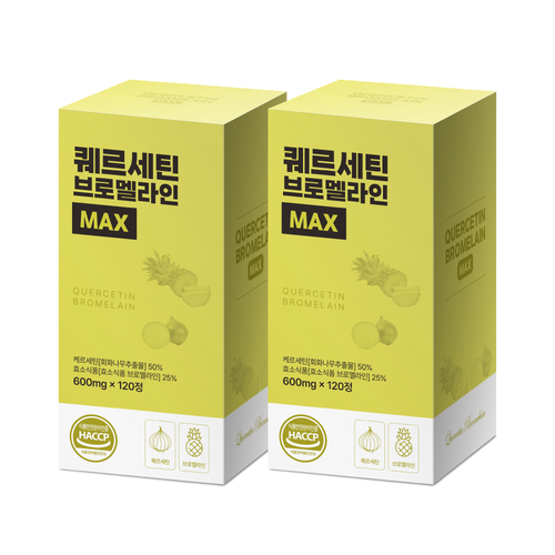 웰빙곳간 퀘르세틴 브로멜라인 120정 : HSP홍익몰