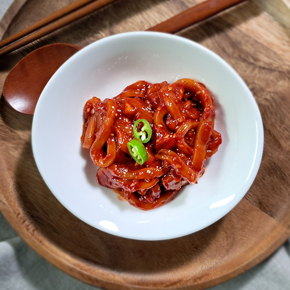 국산 명품 맛있는 양념 오징어젓 오징어젖 젓갈무침 500g 1kg : 수복 젓 상회