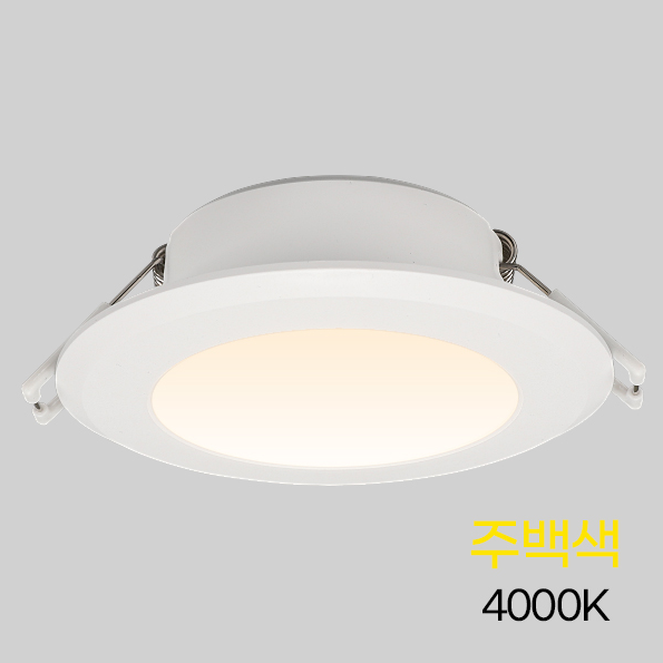 비츠온 LED 다운라이트 3인치 6W 주백색 전구 조명 슬림타입 매립등 인테리어 아파트 : 털보종합상사