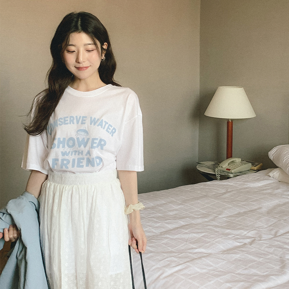 라라클 레터링 티셔츠 : 홉스앤드