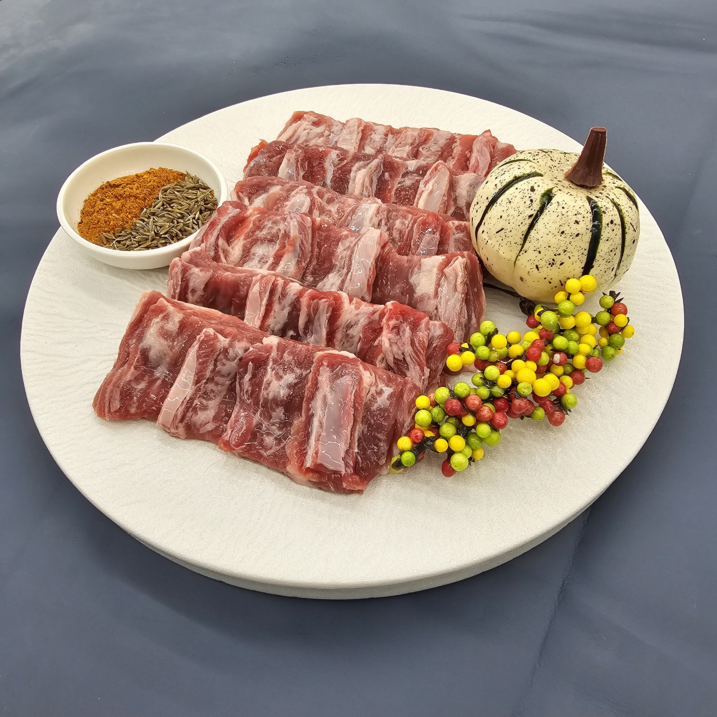 소램360 양갈비살 500g 신선한 숙성양갈비 맛있는 먹방 캠핑먹거리 시즈닝무료 5만원이상 주문시 목등심300g 서비스 : 소램