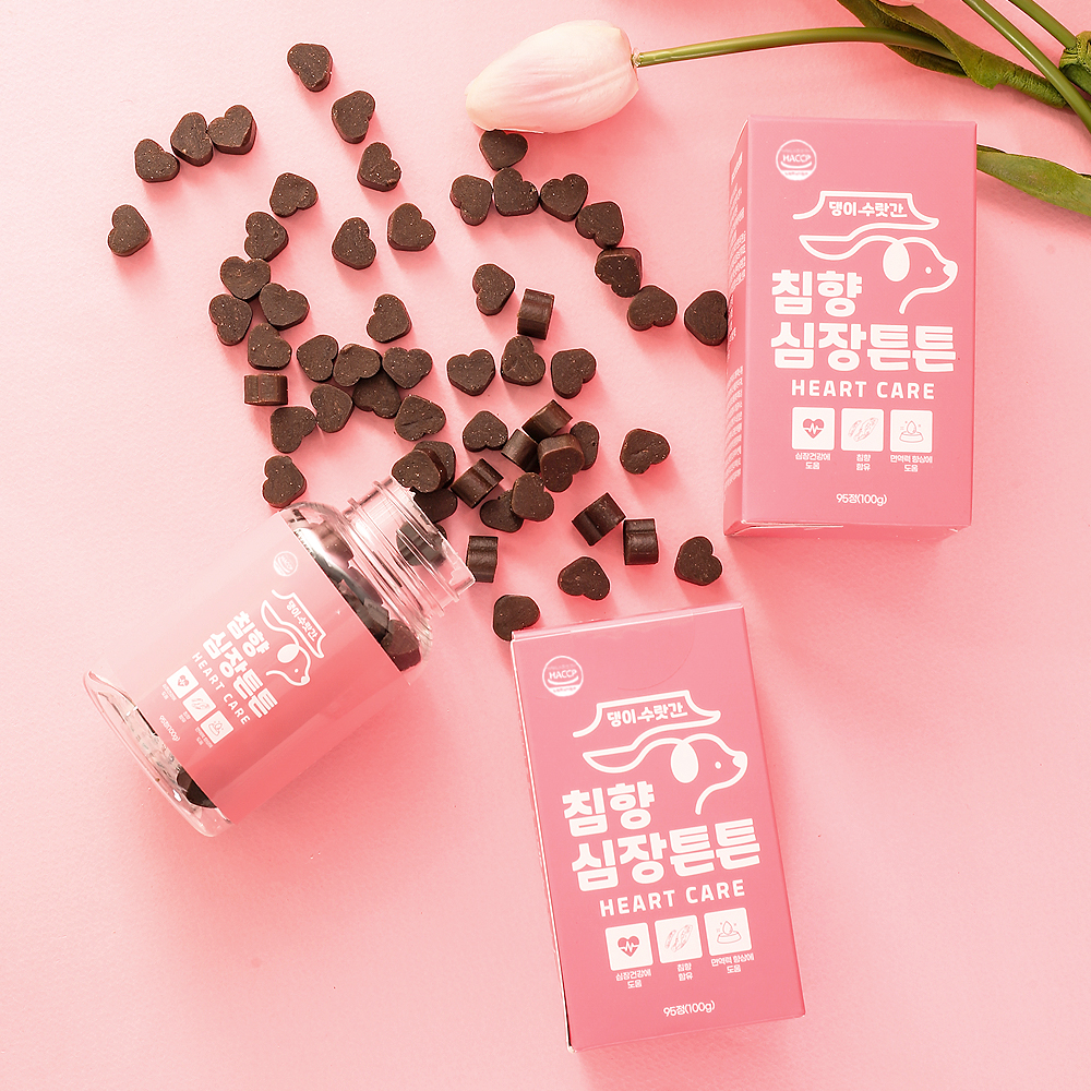 댕이수랏간 강아지 침향 심장 기관지 관절 피부 눈물 영양제 100g 5종 : 댕이수랏간