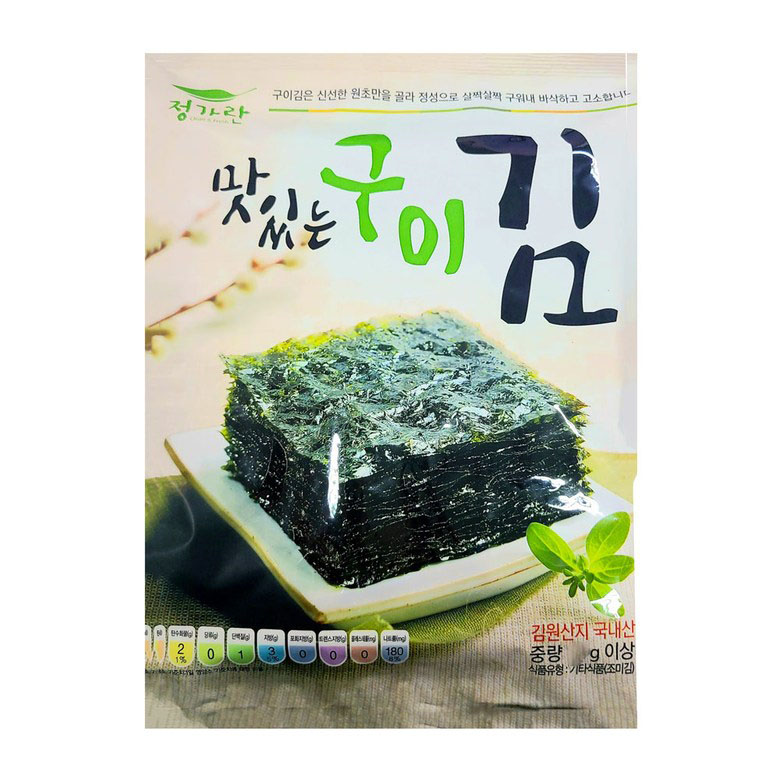 정가란 맛있는 구이김 전장8매 40g x 10봉 : 마트도매물류