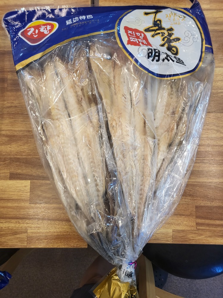 진향명태 호월일가 : 북한음식. 식품 인조고기