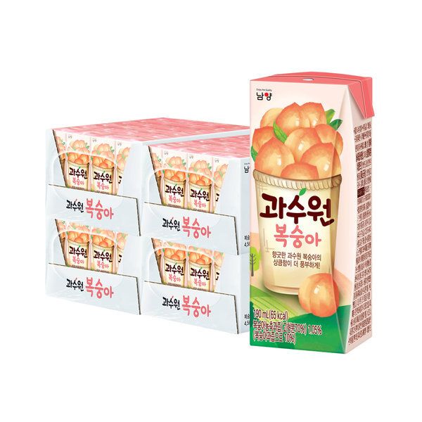 남양 과수원 복숭아 190ml X 96개 : 굿스토어몰