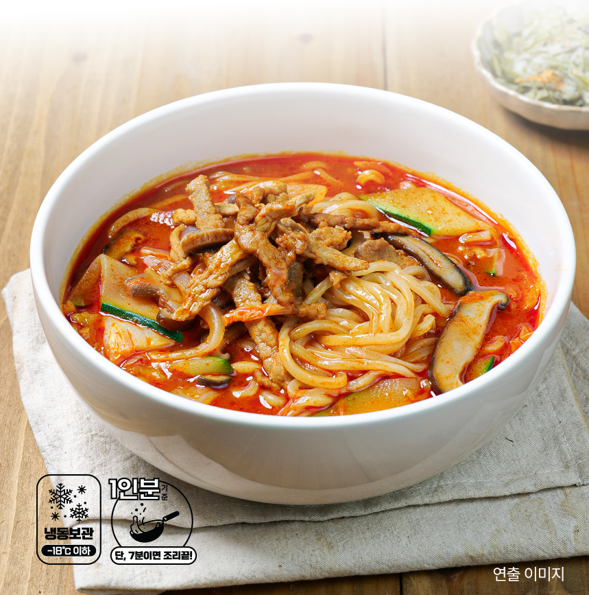 대가방 밀키트 고기짬뽕 짬뽕 냉동보관 1인분 (480g) : 대가방밀키트