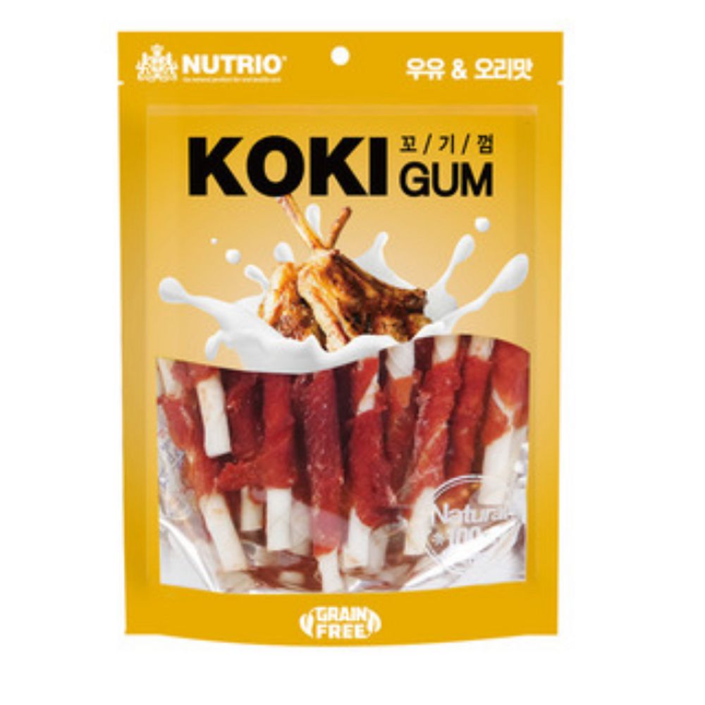 강아지껌 맛있는 반려견껌 꼬기껌 우유 오리 스틱 18P  돈피롤껌 양고기 댕댕이 비프 간식 애견 : 백성