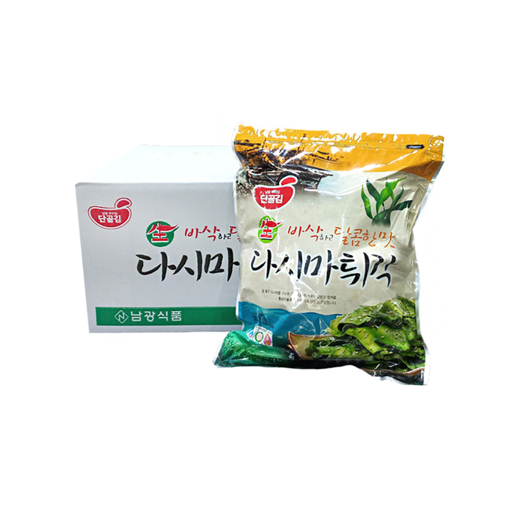 남광식품 국내산 다시마튀각 500g x 6봉(1박스)대용량 : 정동상회