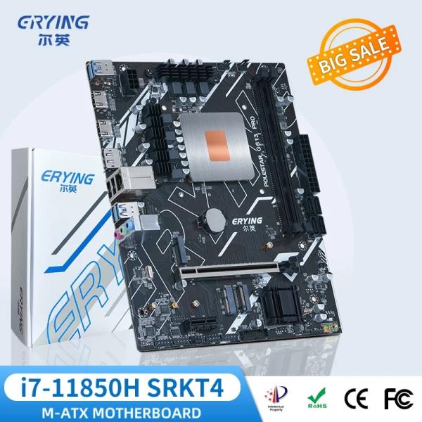 ERYING M-ATX DIY 게이밍 PC 마더보드 온보드 11 코어 인터포즈 키트 i7 11850H 2.5GHz 8C16T 24MB 컴퓨터 조립 세트 : 신안글로벌-2