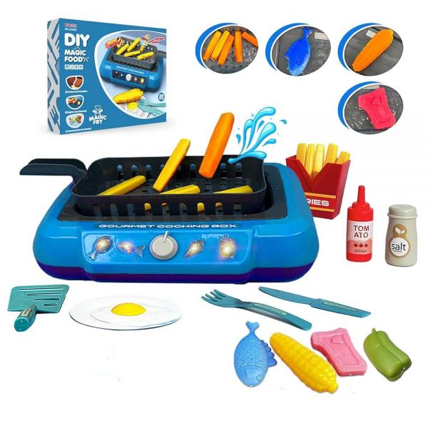 TALGIC Cooking Simulator Toy with Color Changing Accessories 20 PCS Pretend Play Gourmet Box Magic F : 제이앤비컴퍼니1