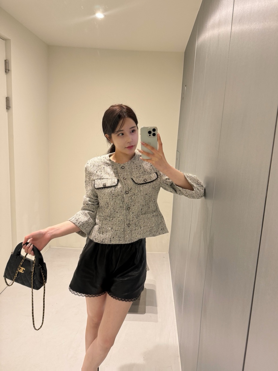로즈코코 샤 트위드 자켓 : 륀느  Lune
