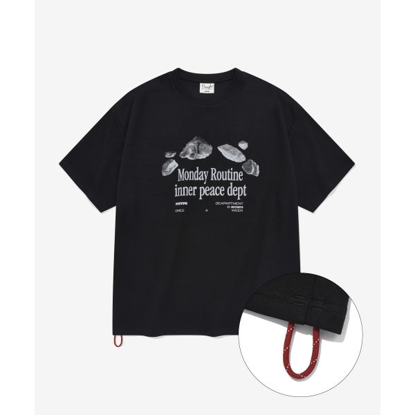피지컬 에듀케이션 디파트먼트 PHYSICAL EDUCATION DEPARTMENT COOL COTTON PHYPS® CLIMING SS BLACK : 그린월드샵