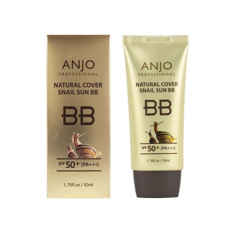 앙쥬 내추럴 커버 썬 비비크림 파운데이션 보습 베이스 스네일 기초화장 BB크림 50ml : 딜라이트희샵