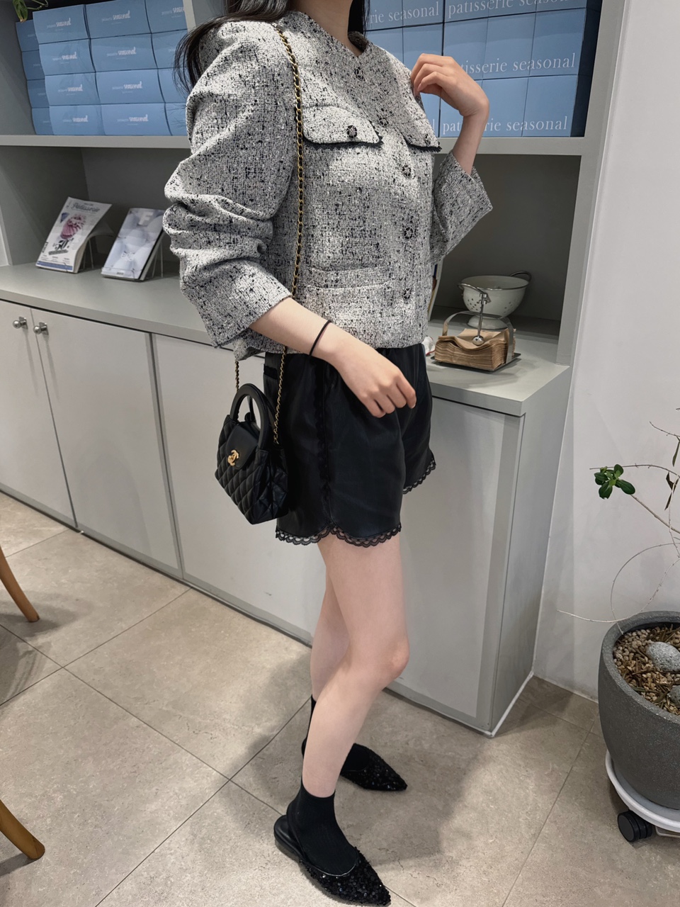 로즈코코 샤 트위드 자켓 : 륀느  Lune