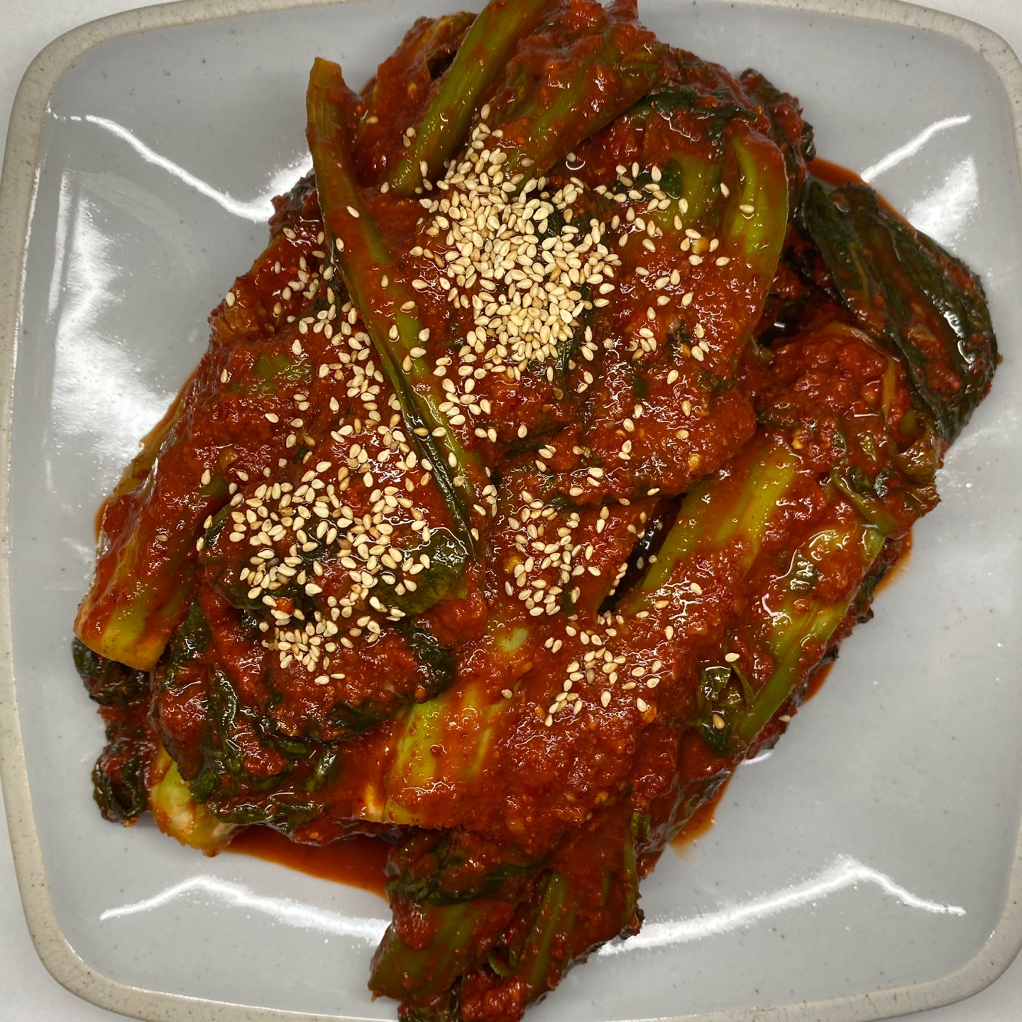 [명신수산] 여수 명물 돌산 완전 익힌 갓김치(3kg) 무료배송 : 명신수산