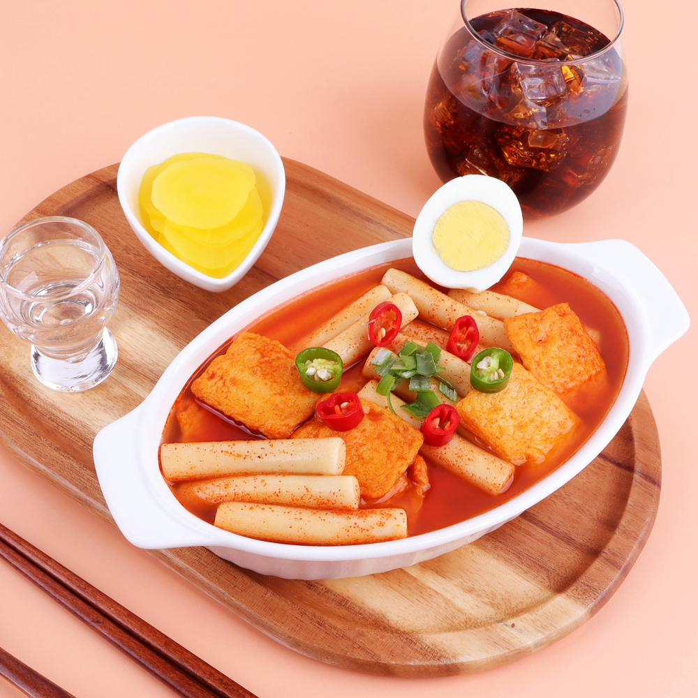 국물떡볶이 2인분 570g 떡볶이맛집 홈술가 황금레시피 양념 떡볶이밀키트 : 홈술가