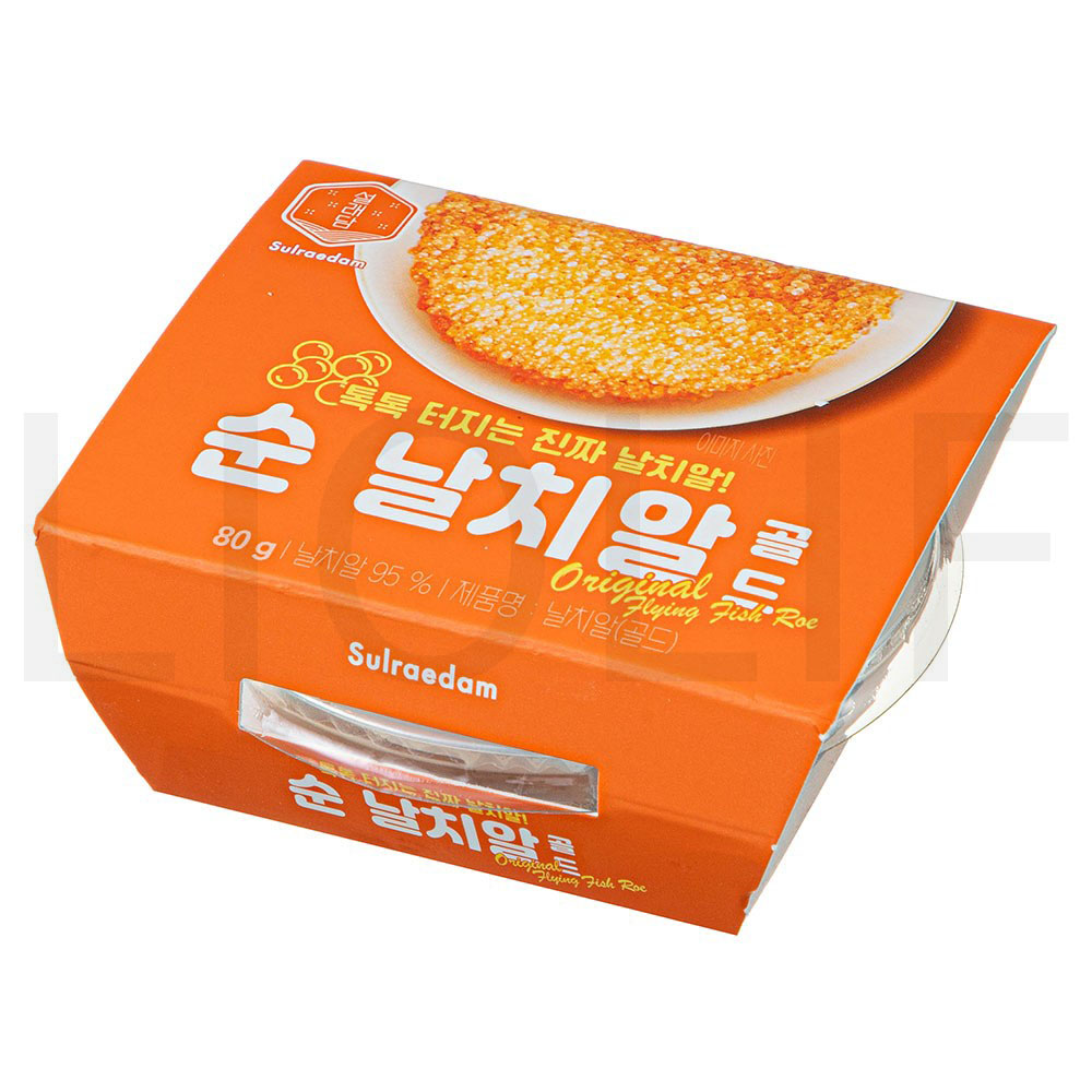 설래담 날치알 순 날치알 골드 (냉동), 80g, 1개 : SUPER SALE