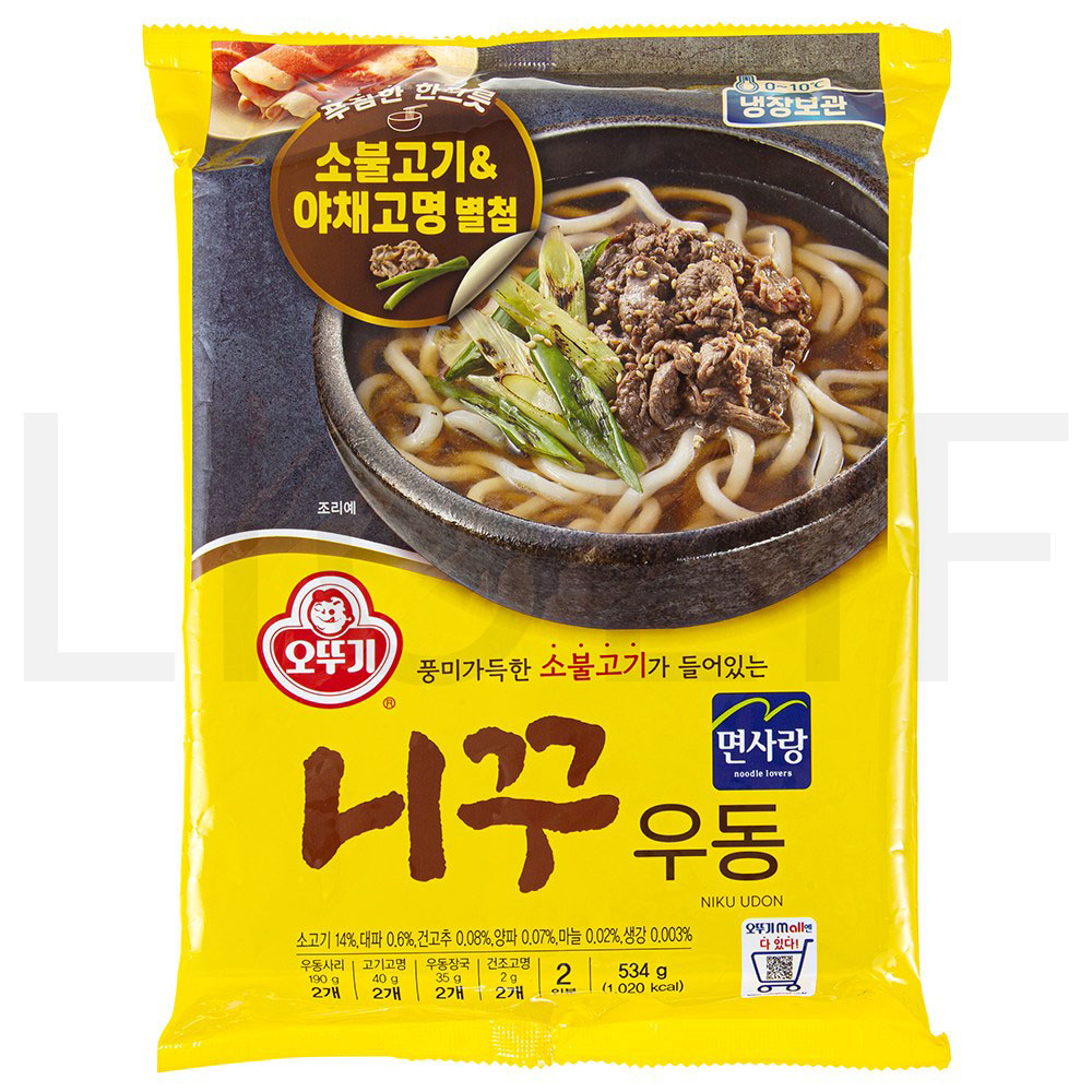 오뚜기 우동 니꾸우동 2인분, 534g, 1개 : SUPER SALE