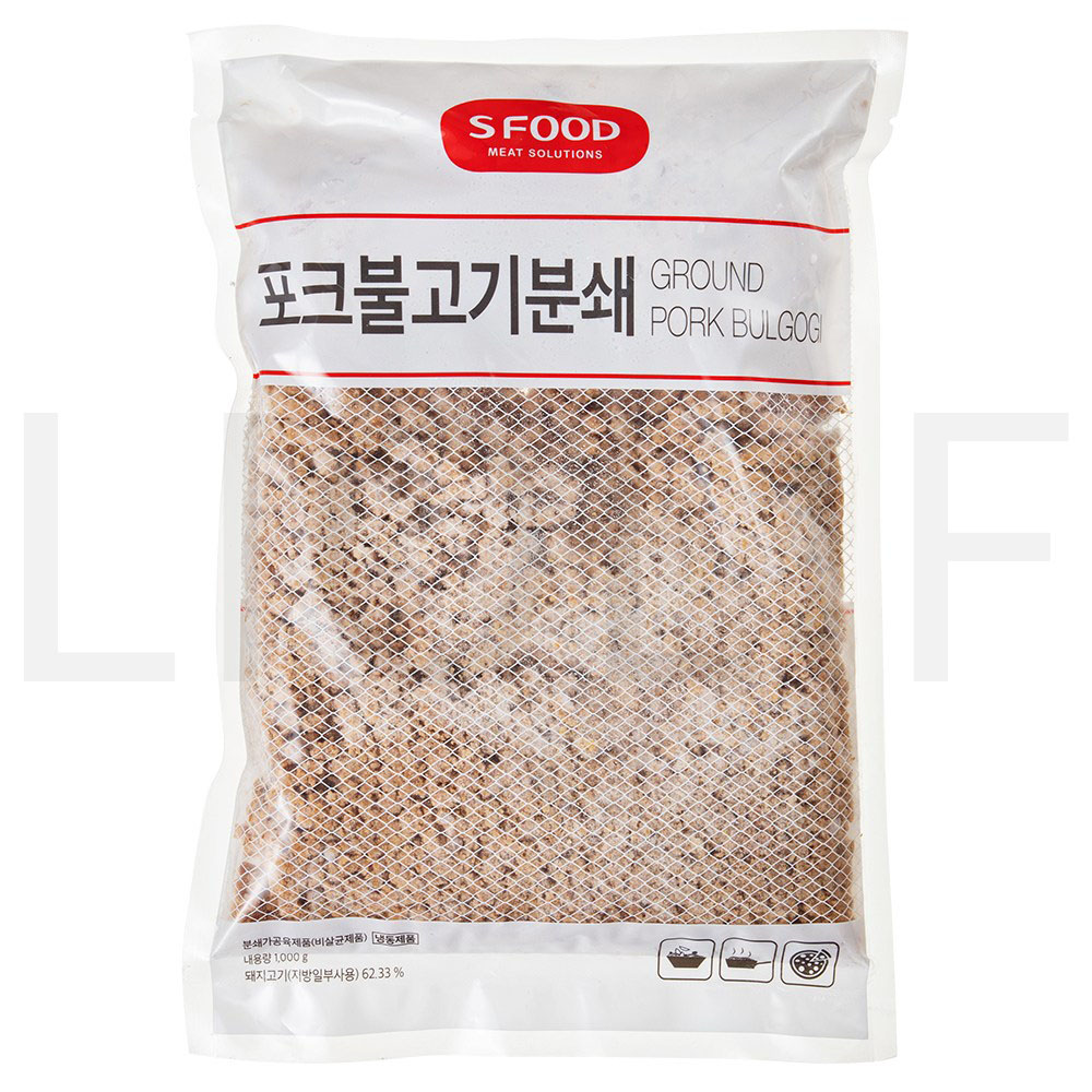 에쓰푸드 돼지양념육 포크불고기분쇄 (냉동), 1kg, 1개 : SUPER SALE