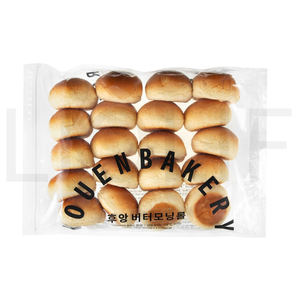 후앙 빵 버터모닝롤 (냉동), 26g, 20개입 : SUPER SALE