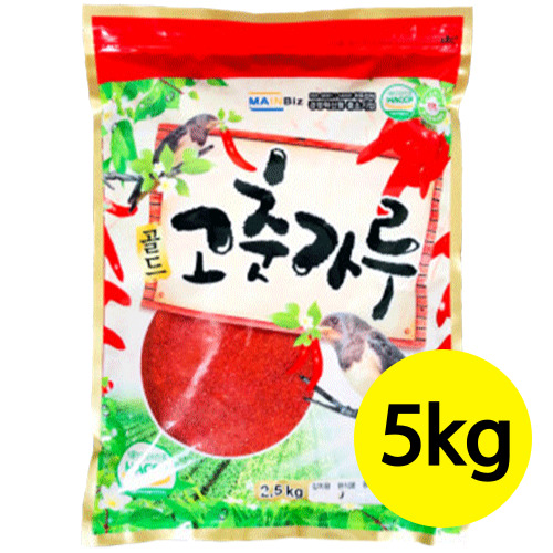 다농식품 강남제비 골드 고춧가루 5kg 중국산 업소용 김치용 짬뽕 : 해피유통2012